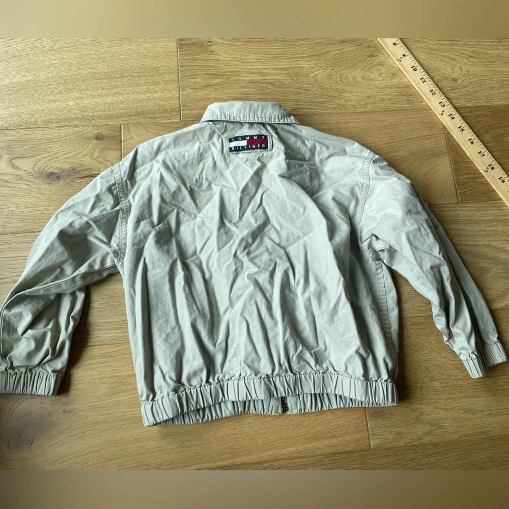 Tommy Hilfiger khaki spring collared bomber style jacket size 5